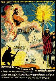 Red Mans Great International Warrior Society painting by Louis Hall 1973